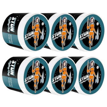 STUN Hair Styling Clay for Men - Medium Hold, Natural Finish (6-Pack) - STUN