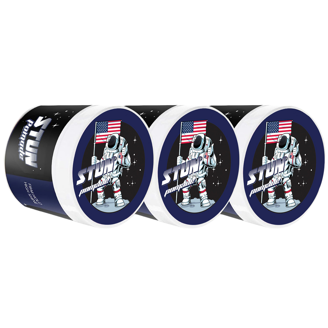 STUN Hair Pomade for Men – Firm Hold & High Shine (3-Pack) - STUN
