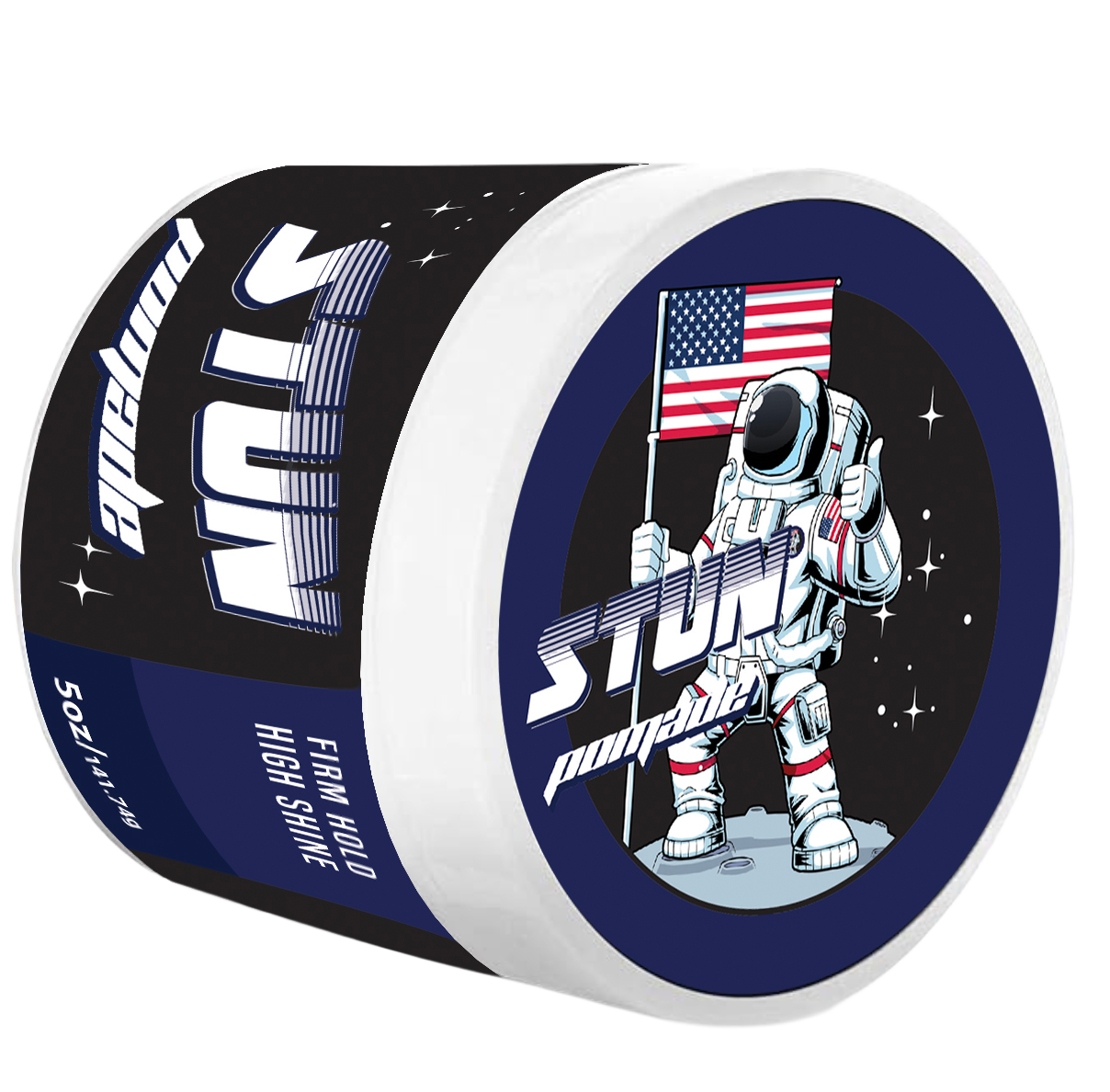 STUN Hair Pomade – Firm Hold, High Shine, 05 Oz Jar - STUN