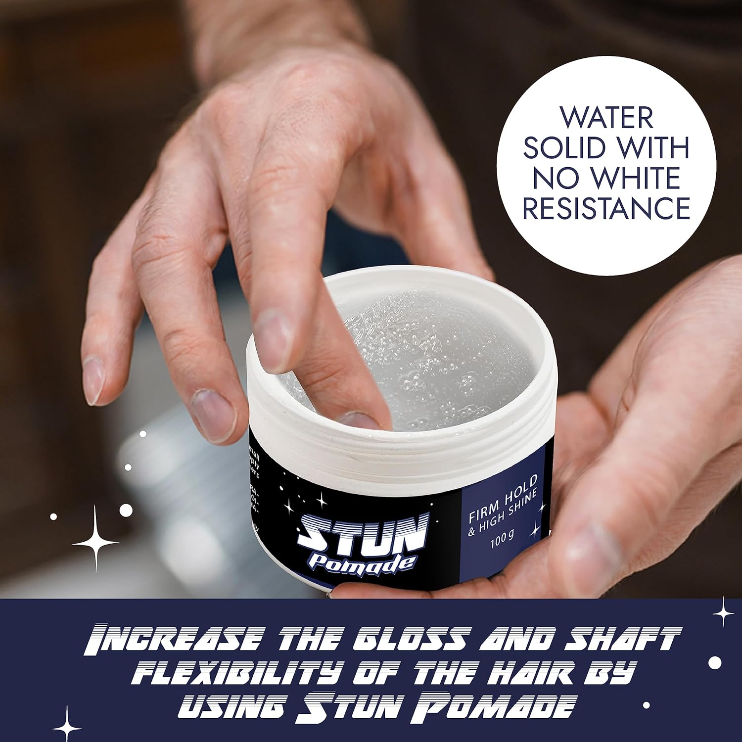 STUN Hair Pomade for Men – Firm Hold & High Shine (Pack of 6) - STUN