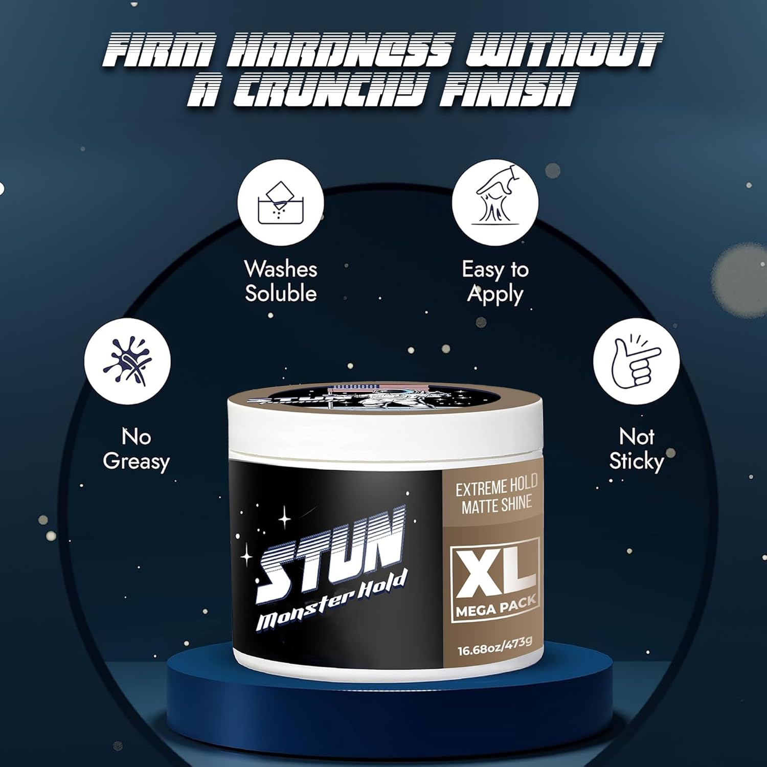 STUN Hair Monster Hold – Extreme Hold, Matte Finish for Men - STUN