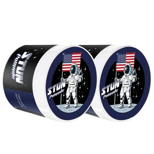 STUN Hair Pomade for Men – Firm Hold & High Shine for classic styling hairstyle (Pack of 2) - STUN