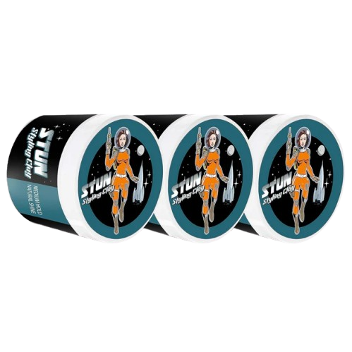 STUN Styling Clay Medium Hold Natural Finish (Pack of 3) - STUN