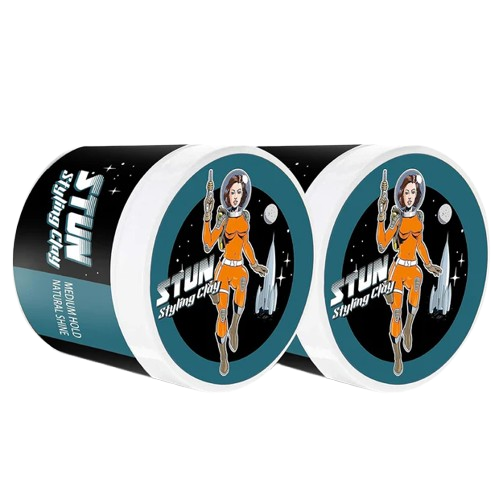 STUN Styling Clay Medium Hold Natural Finish (Pack of 2) - STUN